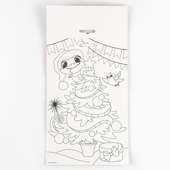 Роспись по дереву на новый год &laquo;Новогодняя ёлочка&raquo;, новогодний набор для творчества