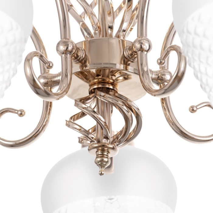 Люстра Люстра "Эбби" 5х60Вт Е27 Золото 46х46х88(48)см