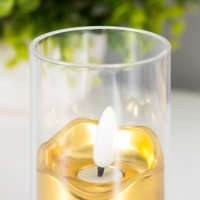 Ночник "Золотая свеча" LED от батареек 3хLR44 5,4х5,4х10,5 см RISALUX Ночник "Золотая свеча" LED от батареек 3хLR44 5,4х5,4х10,5 см RISALUX