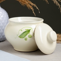 Горшок для запекания "Русский" 0,5л / 12х13см, горошек