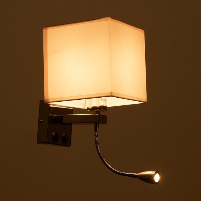 Бра 2236/1WT E27 40Вт бело-хромовый 17х21х45 см Бра 2236/1WT E27 40Вт бело-хромовый 17х21х45 см