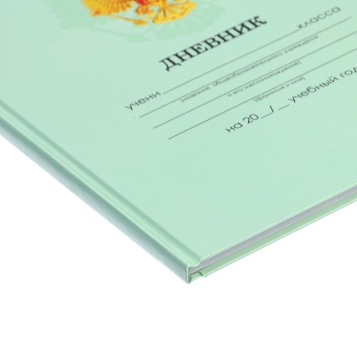 Дневник универсальный для 1-11 классов, "Зеленый нежный однотонный ", твердая обложка 7БЦ, глянцевая ламинация, 40 листов