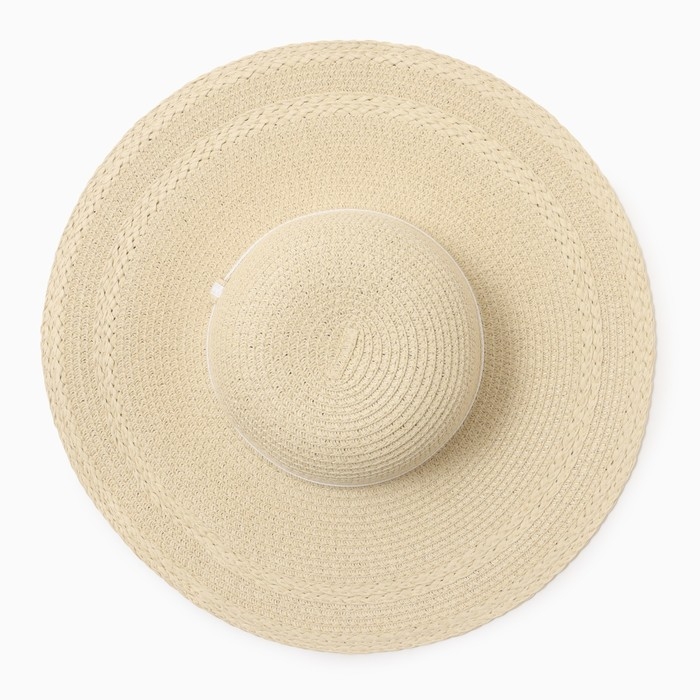 Шляпа женская MINAKU, цв. молочный, р-р 58 Шляпа женская MINAKU, цв. молочный, р-р 58