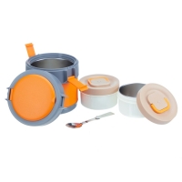 Термос для еды, 1.5 л, сохраняет тепло до 12 ч, оранжевый