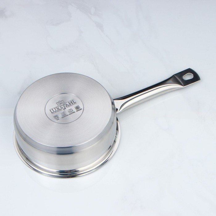 Сотейник, 1,2 л, d=16 см, h=6 см, металлическая крышка, капульное дно, индукция Сотейник, 1,2 л, d=16 см, h=6 см, металлическая крышка, капульное дно, индукция