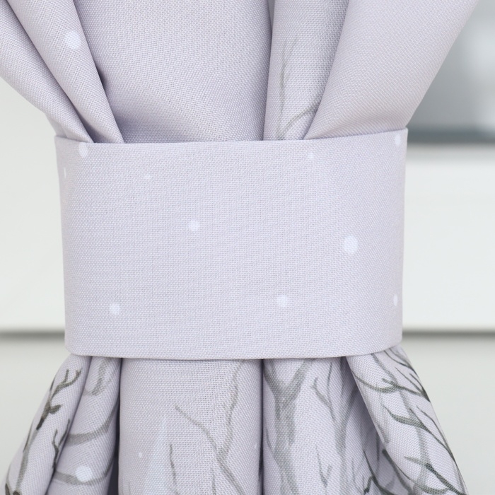 Комплект штор д/кухни с подхватами "Звери в городе" 145х180см-2 шт., 100% п/э