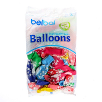 Шар латексный 12" &laquo;Поздравляем! Звёзды&raquo;, пастель, набор 50 шт., цвета МИКС