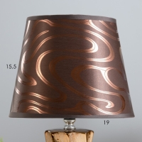 Настольная лампа "Эльга" Е14 40Вт шоколадно-золотой 20х20х34см RISALUX Настольная лампа "Эльга" Е14 40Вт шоколадно-золотой 20х20х34см RISALUX