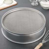 Сито алюминиевое, d=30 см, нержавеющая сетка Сито алюминиевое, d=30 см, нержавеющая сетка