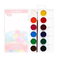 Акварель 12 цветов, ErichKrause ArtBerry, с УФ-защитой, палитра и кисть, пластик, европодвес Акварель 12 цветов, ErichKrause ArtBerry, с УФ-защитой, палитра и кисть, пластик, европодвес