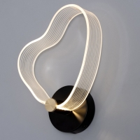 Бра "Сердце" LED 8Вт 3000-6000К черный 25х20х6см Бра "Сердце" LED 8Вт 3000-6000К черный 25х20х6см