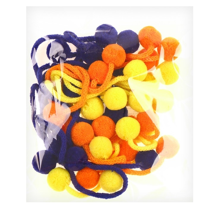 Декоративный элемент на верёвочке &laquo;Мечта&raquo; 2 шарика, d= 1,5 см, набор 18 шт., цвет МИКС