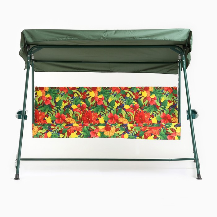 Качели садовые "Касабланка", цвет зеленый220 х 119 х 145 см, макс нагрузка 300 кг