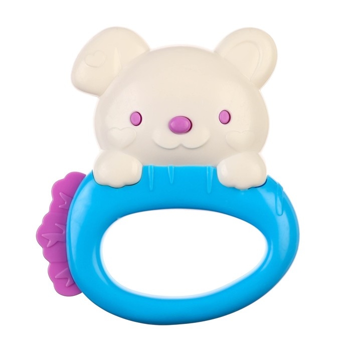 Погремушка &laquo;Собачка&raquo; с эластичными элементами, цвет МИКС, Крошка Я