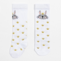 Гольфы Крошка Я &laquo;Зайчик&raquo; 10-12 см, цвет белый