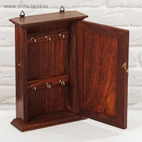 Ключница дерево "Цветы с сердечками" 6х16х24 см Ключница дерево "Цветы с сердечками" 6х16х24 см