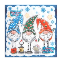 Новый год. Салфетки бумажные New Line Design «Новогодние гномы», 33х33 см, 3 слоя Новый год. Салфетки бумажные New Line Design «Новогодние гномы», 33х33 см, 3 слоя