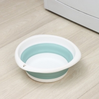 Таз складной &laquo;Флекс&raquo;, 5.5 л, 32.5&times;33&times;4.5 см, цвет морская волна