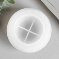 Молд силикон "Подсвечник шар с кругами" 8,6х8,6х6,2 см