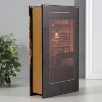 Сейф-книга дерево, кожзам "Дизайн интерьера" 21х13х5 см