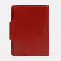 Обложка для автодокументов и паспорта, на кнопке, цвет алый Обложка для автодокументов и паспорта, на кнопке, цвет алый