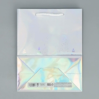 Пакет голографический &laquo;Сказочный лес&raquo;, 18 х 23 х 10 см, Новый год