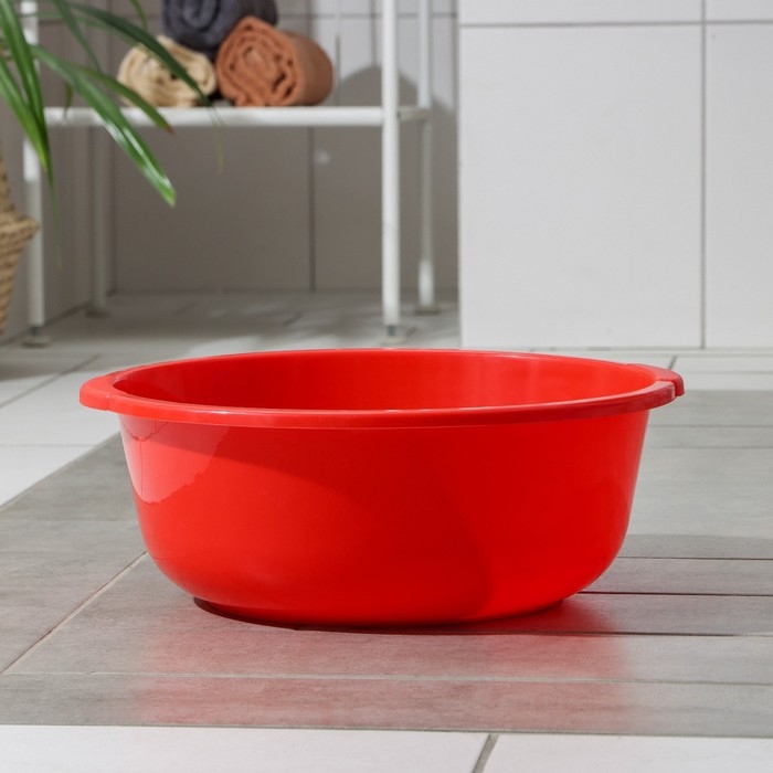 Таз пластиковый круглый, 10 л, цвет микс Таз пластиковый круглый, 10 л, цвет микс