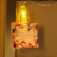 Гирлянда с прищепками новогодняя «Новый год: Чудесного Нового года», длина 1.5 м. Гирлянда с прищепками новогодняя «Новый год: Чудесного Нового года», длина 1.5 м.