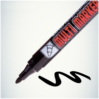 Маркер перманентный 3.0 мм, Crown Multi Marker, пулевидный, чёрный Маркер перманентный 3.0 мм, Crown Multi Marker, пулевидный, чёрный