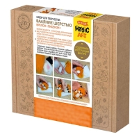 Набор для творчества. Валяние шерстью, брелок &laquo;Лисёнок&raquo; 4 цв.