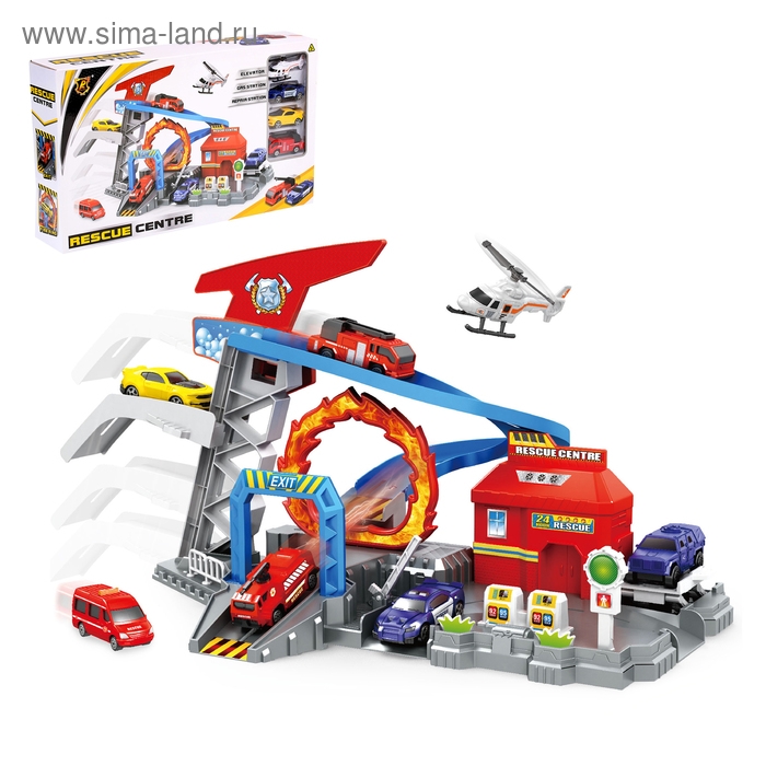 Парковка &laquo;Пит Стоп&raquo;, 3 машины + вертолет, лифт