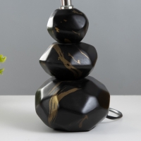 Настольная лампа "Андри" E14 40Вт черный-золото 23х23х39 см RISALUX