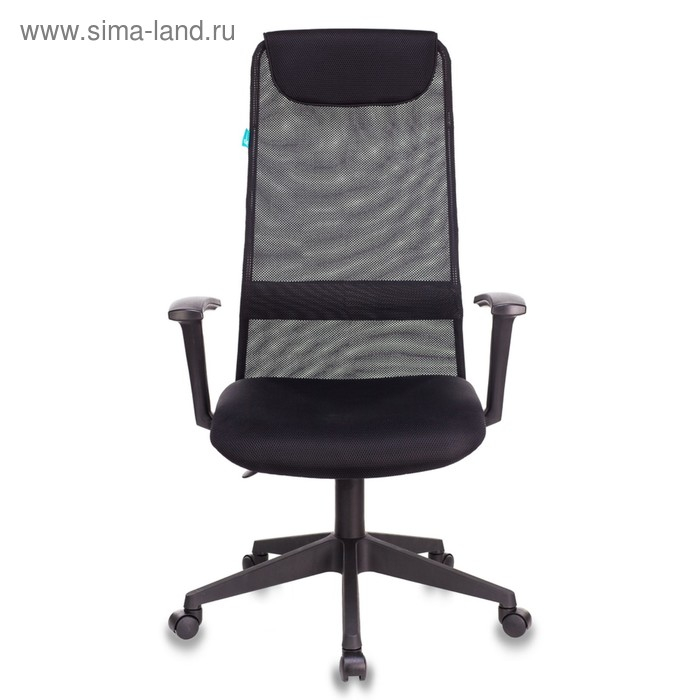 Кресло руководителя  Бюрократ, черный, спинка сетка, KB-8/BLACK, TW-01 TW-11