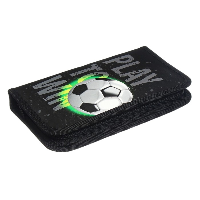 Пенал 1 секция, 115 х 205 мм, с наполнением 16 предметов, Calligrata Пенал 1 секция, 115 х 205 мм, с наполнением 16 предметов, Calligrata "Мяч" ламинированный картон, 30П26/set