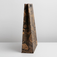 Пакет подарочный крафтовый вертикальный, упаковка, &laquo;Present&raquo;, L 31 х 40 х 11,5 см