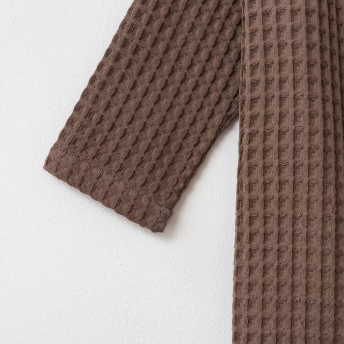 Халат вафельный детский Крошка Я Халат вафельный детский Крошка Я "Boho" размер 30 (98-104 см) цвет мокко, 100% хлопок 290 г/м2