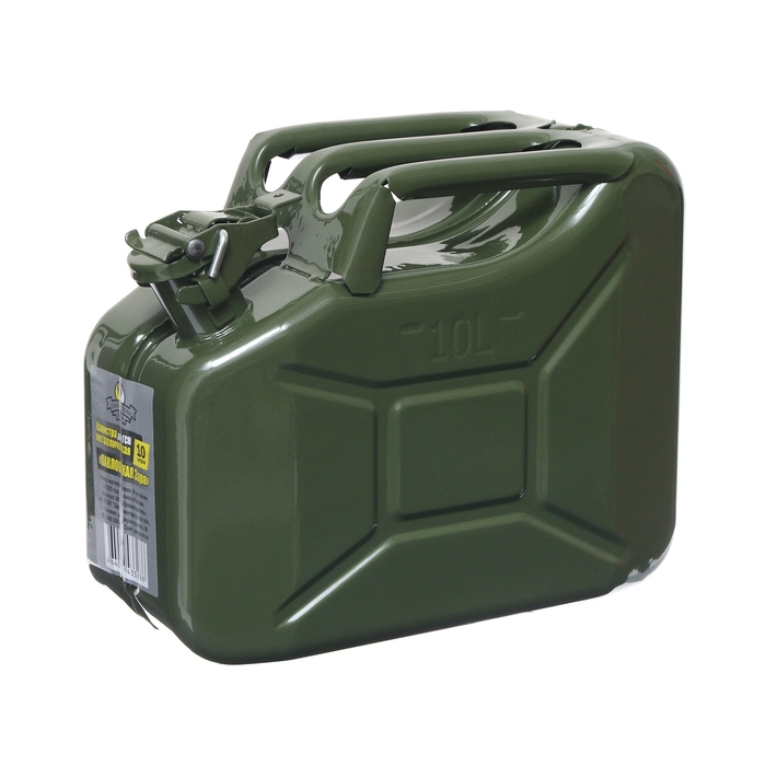 Канистра стальная для ГСМ ZARYA, 10 л, металлическая, крышка с рычагом Канистра стальная для ГСМ ZARYA, 10 л, металлическая, крышка с рычагом