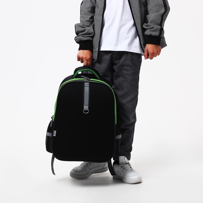 Рюкзак каркасный школьный Calligrata "Классика", 39 х 30 х 14 см