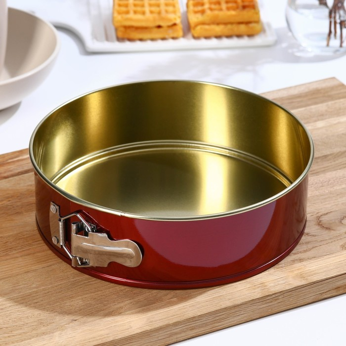 Форма для выпечки и выкладки с регулировкой размера «Никис», d=22 см, h=7.5 см, антипригарное покрытие, цвет МИКС Форма для выпечки и выкладки с регулировкой размера «Никис», d=22 см, h=7.5 см, антипригарное покрытие, цвет МИКС