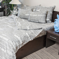 Постельное бельё 1,5сп Ночь Нежна &laquo;Письмо&raquo;, 145х215см, 147х215см, 70х70см 2шт, бязь 120г/м, хлопок