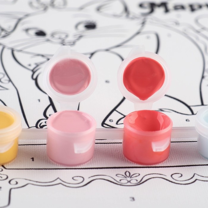 Картина по номерам для детей Картина по номерам для детей "Кошечка Мари" 21х15 см, Коты Аристократы