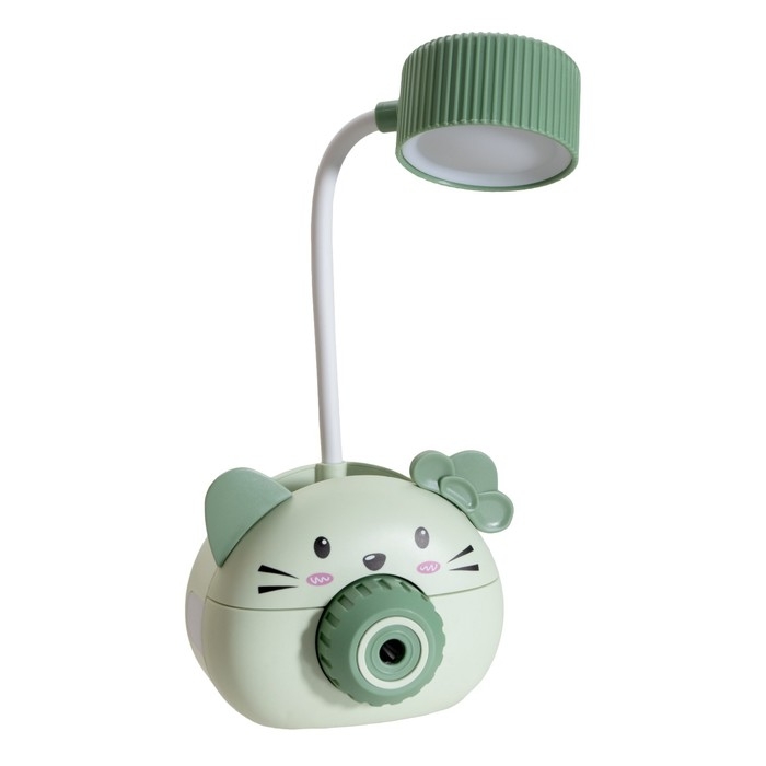 Лампа настольная "Дели" LED 2 режима 2Вт USB зеленый 11,7х7х12 см RISALUX