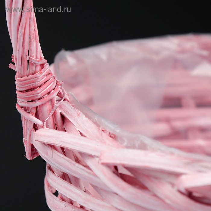 Набор корзин &laquo;Плетёнка&raquo;, 3 шт, 30&times;13/34 см, 25&times;11/31 см, 20&times;9/25 см, ива