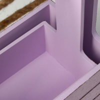 Набор кашпо деревянных 2 в 1 (25.5×15×30; 20×12×23) "Прованс", сиреневый Набор кашпо деревянных 2 в 1 (25.5×15×30; 20×12×23) "Прованс", сиреневый