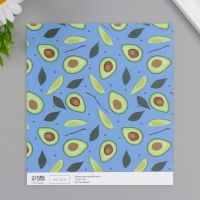 Бумага для скрапбукинга двусторонняя "Авокадо" плотность 180 гр набор 10 шт 15,5х17 см Бумага для скрапбукинга двусторонняя "Авокадо" плотность 180 гр набор 10 шт 15,5х17 см