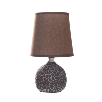 Настольная лампа "Элис" Е14 40вт коричневый 13х13х25 см