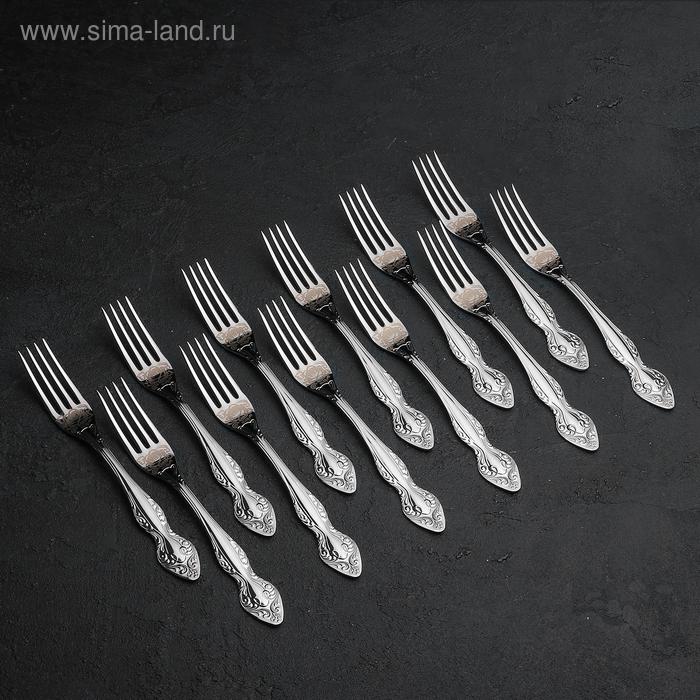 Набор столовых приборов &laquo;Славянка&raquo;, 36 предметов, декоративная коробка