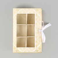 Коробка под 6 конфет с ячейками «Eid Mubarak» 14,8 х 9,5 х 3,5 см Коробка под 6 конфет с ячейками «Eid Mubarak» 14,8 х 9,5 х 3,5 см