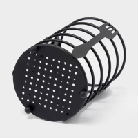 Сушилка для столовых приборов Доляна, 10,5&times;10,5&times;16 см, чёрная