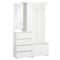 Прихожая Крона, 1260х350х1980, Белый/Белый